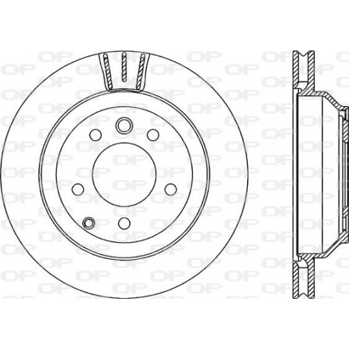 BRAKE DISC OPEN PARTS RADIANCE 1pcs 