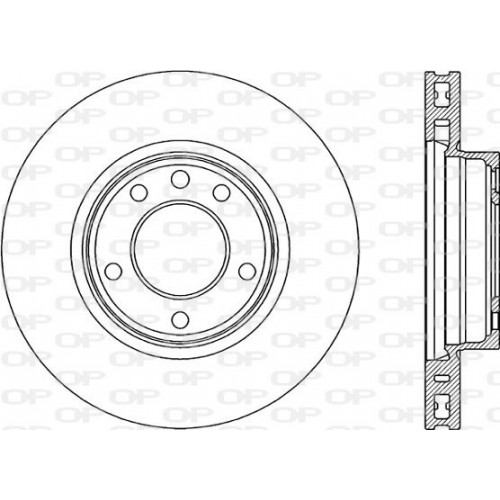 BRAKE DISC OPEN PARTS RADIANCE 1pcs 