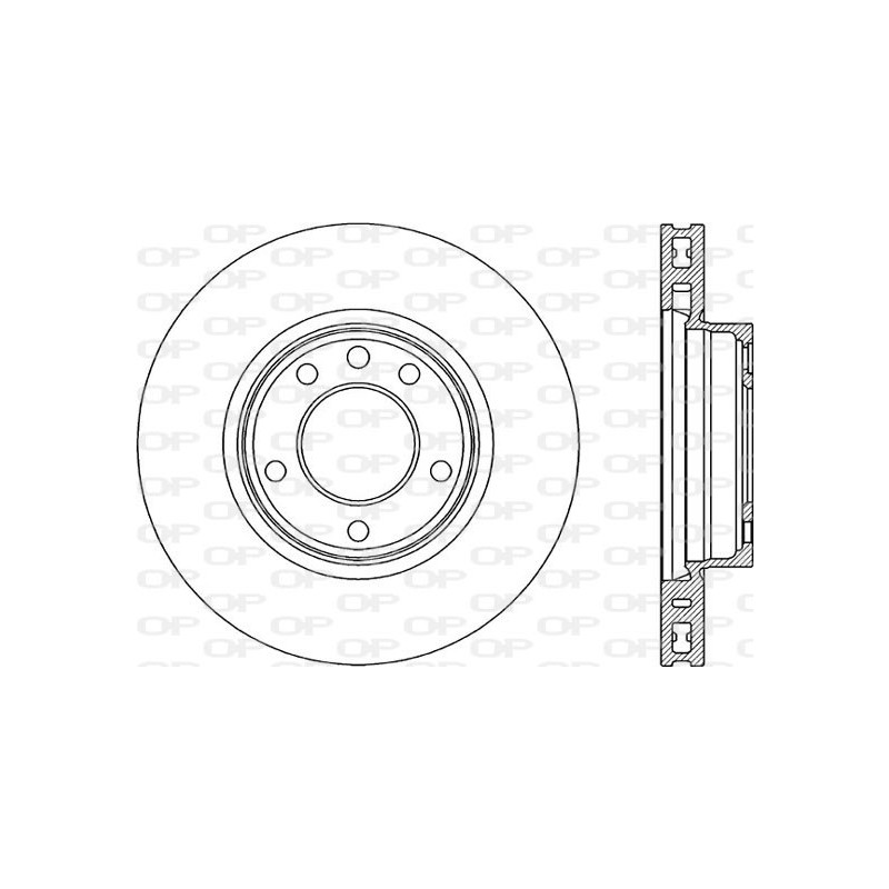 BRAKE DISC OPEN PARTS RADIANCE 1pcs 