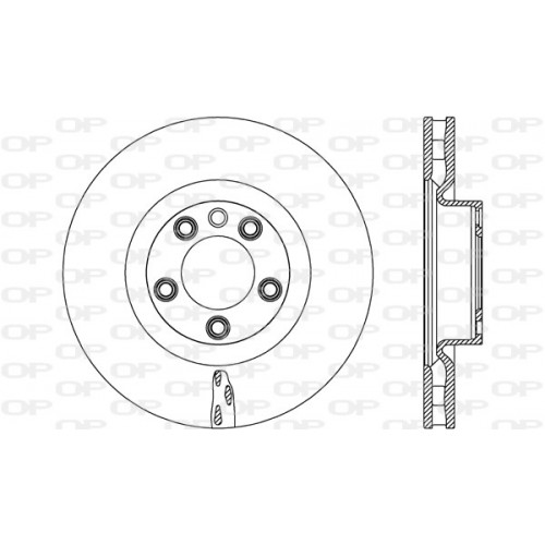 BRAKE DISC OPEN PARTS RADIANCE 2pcs 