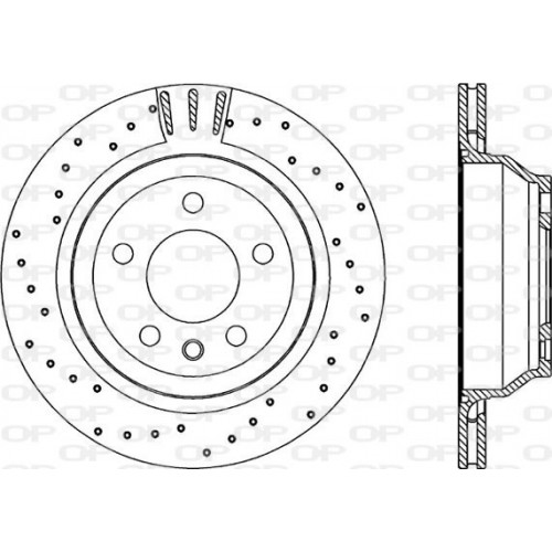 BRAKE DISC OPEN PARTS RS 2pcs *ESAURIM 