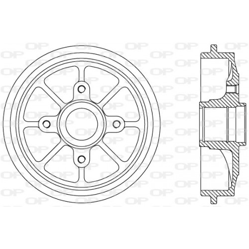 BRAKE DRUM OPEN PARTS ADAPTIVE 