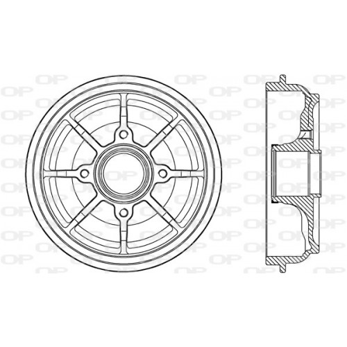 BRAKE DRUM OPEN PARTS ADAPTIVE 