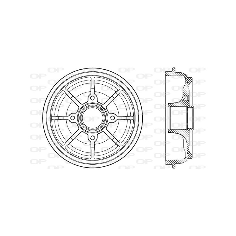 BRAKE DRUM OPEN PARTS ADAPTIVE 