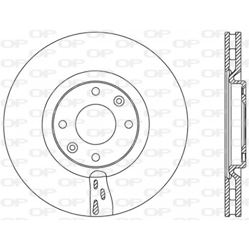 BRAKE DISC OPEN PARTS ADAPTIVE 2pcs 