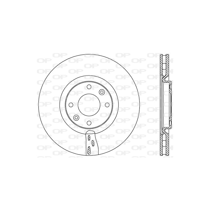 BRAKE DISC OPEN PARTS ADAPTIVE 2pcs 