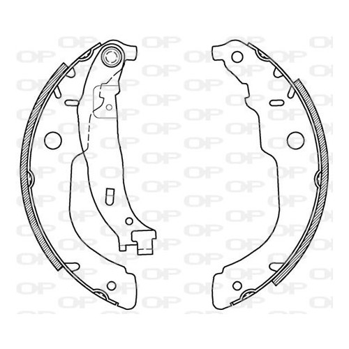 BRAKE SHOES OPEN PARTS ADVANCE 