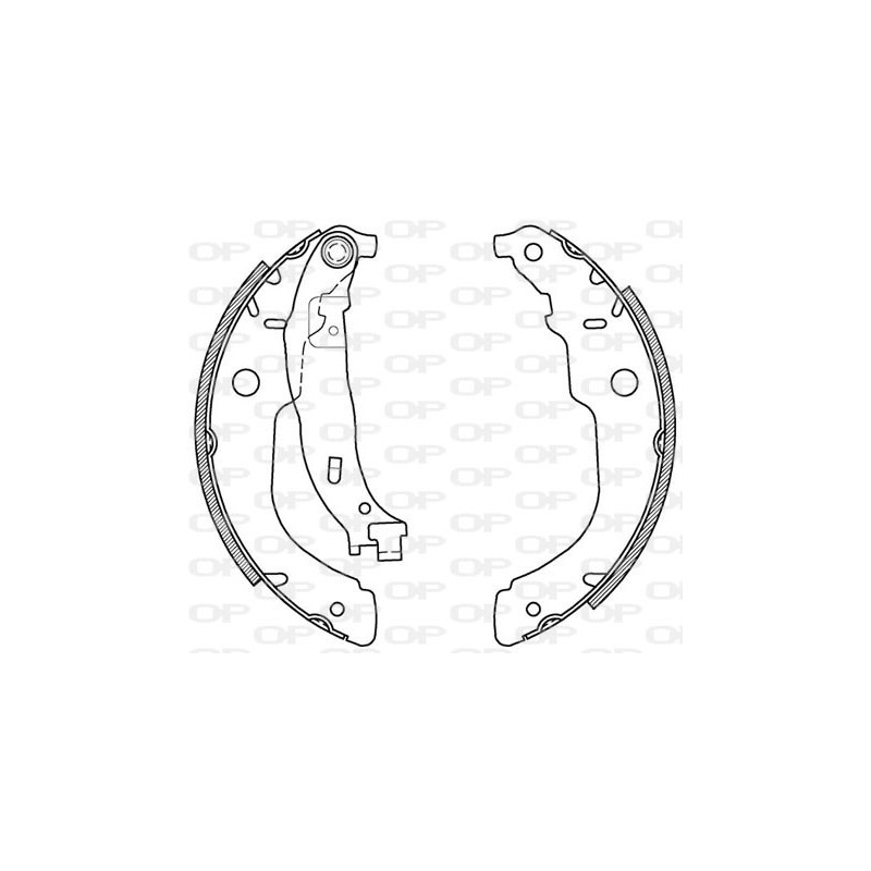 BRAKE SHOES OPEN PARTS ADVANCE 
