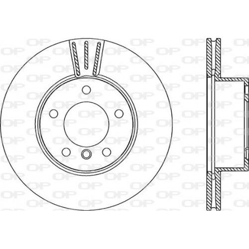 BRAKE DISC OPEN PARTS ADAPTIVE 2pcs 