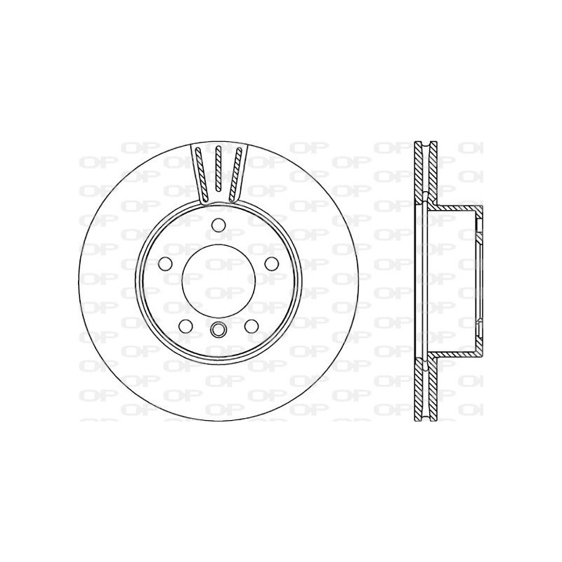 BRAKE DISC OPEN PARTS ADAPTIVE 2pcs 