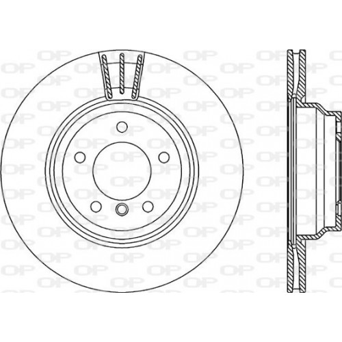 BRAKE DISC OPEN PARTS ADAPTIVE 2pcs 