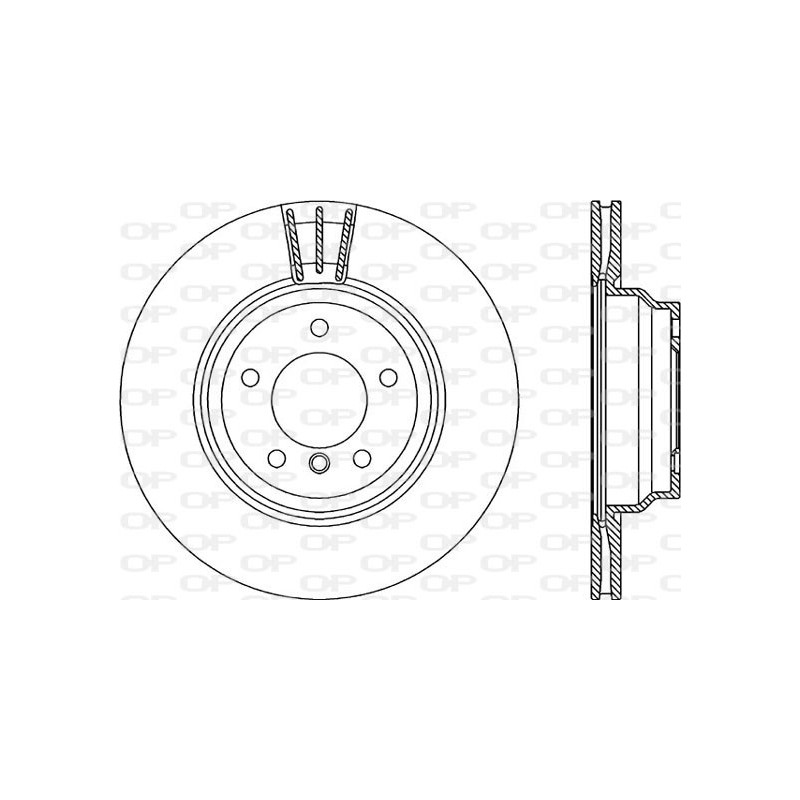 BRAKE DISC OPEN PARTS ADAPTIVE 2pcs 