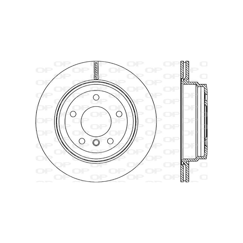 BRAKE DISC OPEN PARTS ADAPTIVE 2pcs 