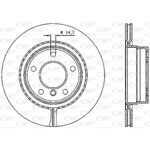 BRAKE DISC OPEN PARTS RADIANCE 2pcs 