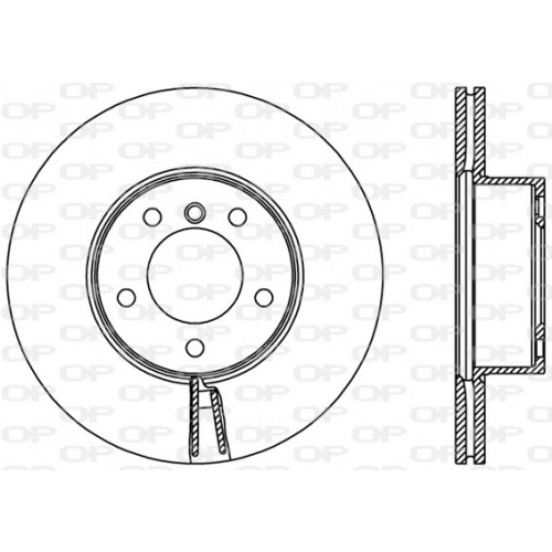 BRAKE DISC OPEN PARTS RADIANCE 2pcs 