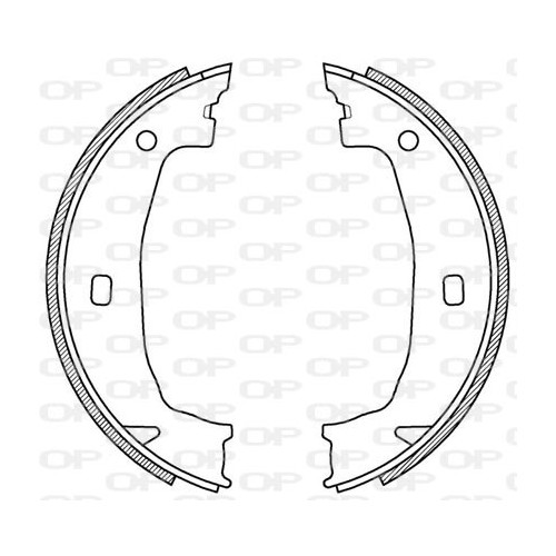 BRAKE SHOES OPEN PARTS ADVANCE 
