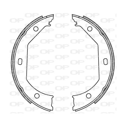 BRAKE SHOES OPEN PARTS ADVANCE 