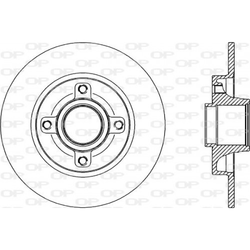 BRAKE DISC OPEN PARTS ADAPTIVE 1pcs 