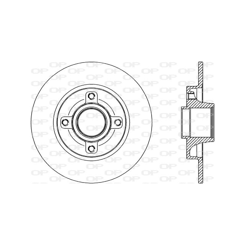 BRAKE DISC OPEN PARTS ADAPTIVE 1pcs 