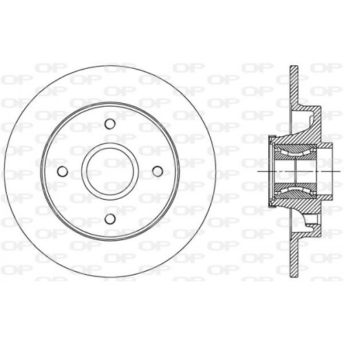 BRAKE DISC OPEN PARTS ADAPTIVE 1pcs W/B 