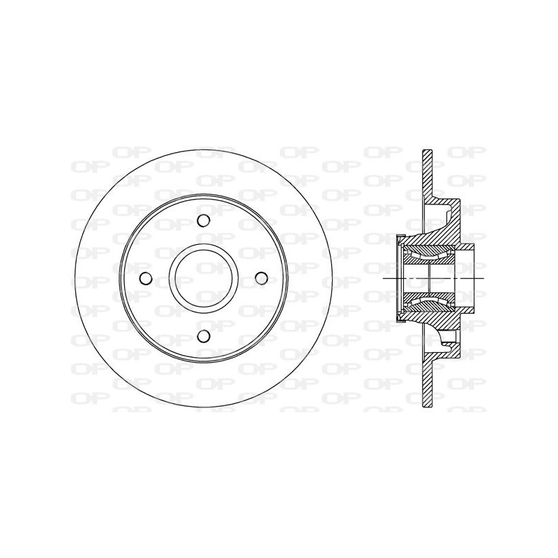 BRAKE DISC OPEN PARTS ADAPTIVE 1pcs W/B 