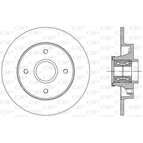 BRAKE DISC OPEN PARTS RADIANCE 1pcs W/B 