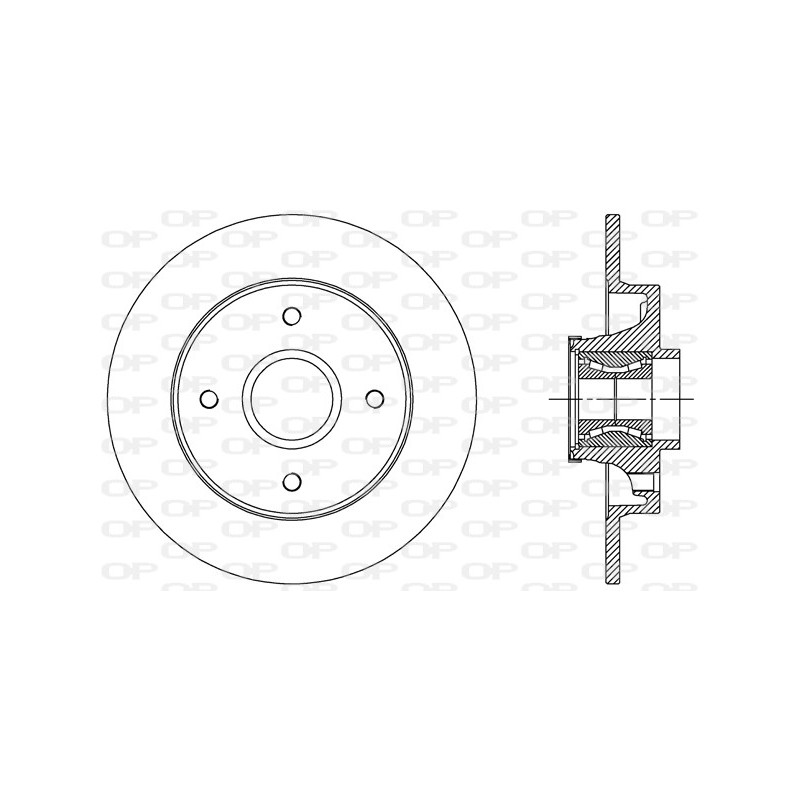 BRAKE DISC OPEN PARTS RADIANCE 1pcs W/B 