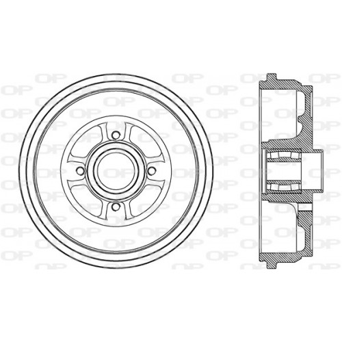 BRAKE DRUM OPEN PARTS ADAPTIVE 