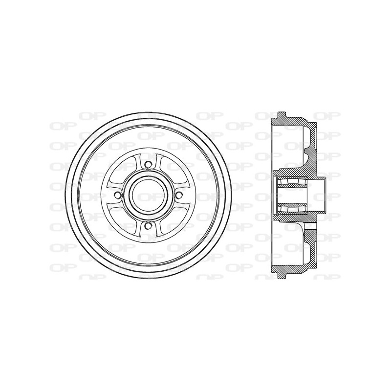 BRAKE DRUM OPEN PARTS ADAPTIVE 