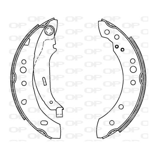 BRAKE SHOES OPEN PARTS ADVANCE 