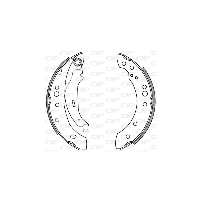 BRAKE SHOES OPEN PARTS ADVANCE 