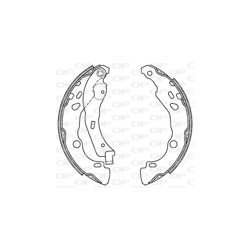 BRAKE SHOES OPEN PARTS ADVANCE 