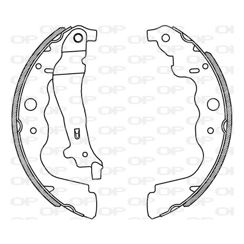 BRAKE SHOES OPEN PARTS ADVANCE 