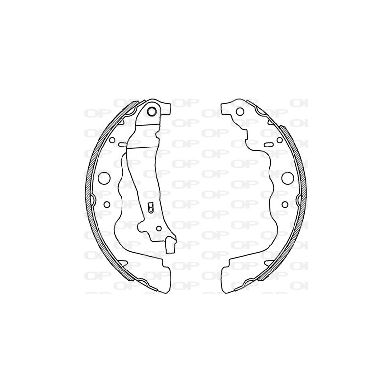 BRAKE SHOES OPEN PARTS ADVANCE 