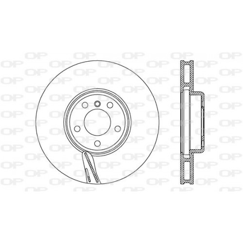 BRAKE DISC OPEN PARTS RADIANCE 1pcs 