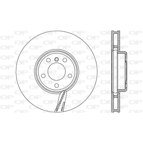 BRAKE DISC OPEN PARTS RADIANCE 1pcs 