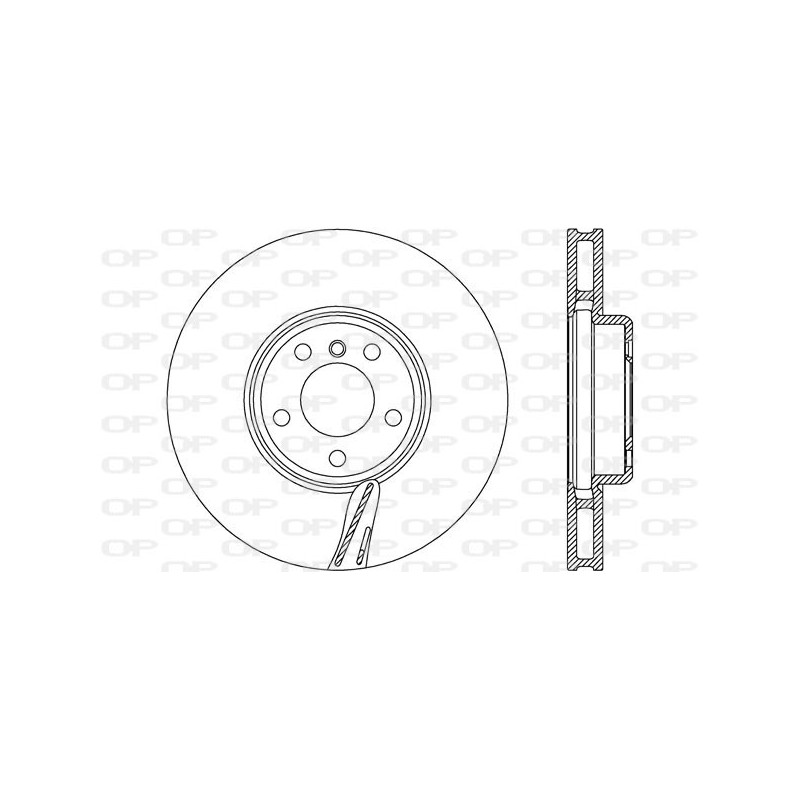 BRAKE DISC OPEN PARTS RADIANCE 1pcs 