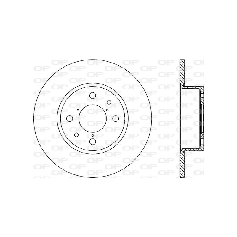 BRAKE DISC OPEN PARTS ADAPTIVE 2pcs 