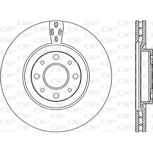 BRAKE DISC OPEN PARTS ADAPTIVE 2pcs 