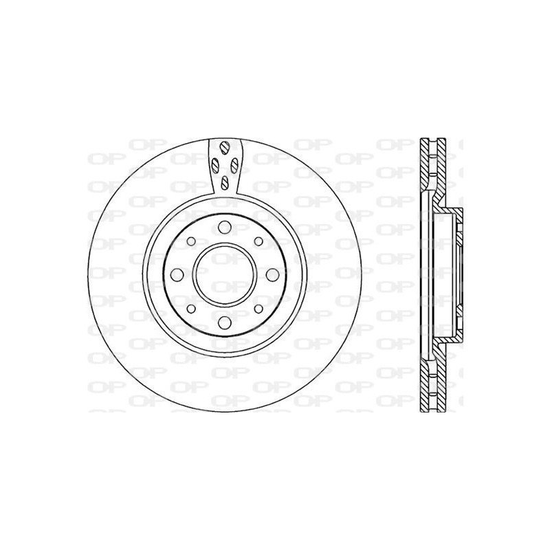 BRAKE DISC OPEN PARTS ADAPTIVE 2pcs 