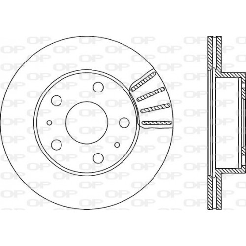 BRAKE DISC OPEN PARTS ADAPTIVE 2pcs 