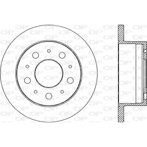 BRAKE DISC OPEN PARTS ADAPTIVE 2pcs 