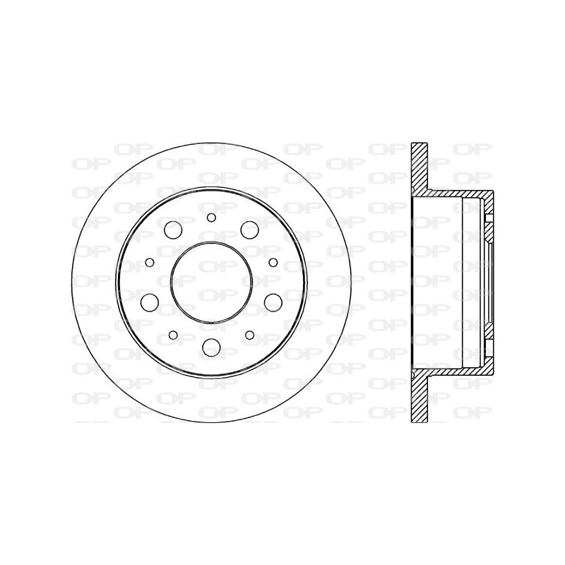 BRAKE DISC OPEN PARTS ADAPTIVE 2pcs 