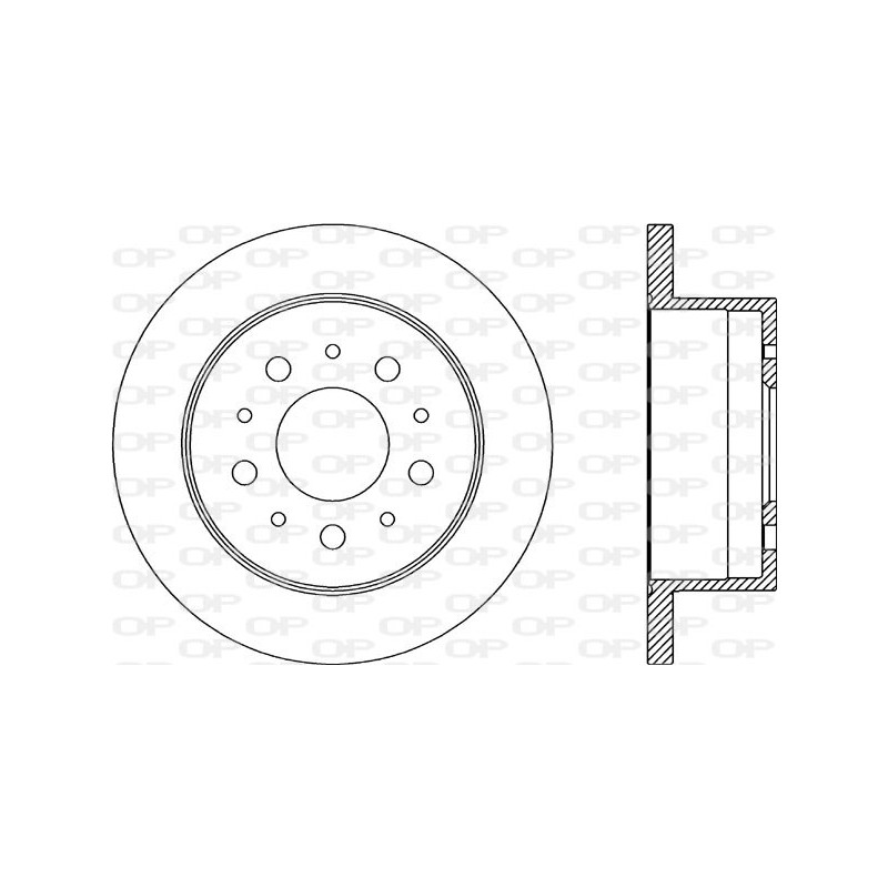 BRAKE DISC OPEN PARTS ADAPTIVE 2pcs 