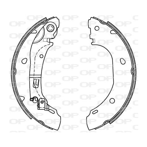 BRAKE SHOES OPEN PARTS ADVANCE 