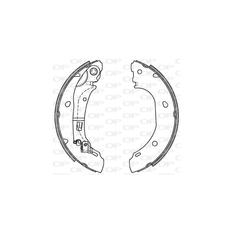 BRAKE SHOES OPEN PARTS ADVANCE 