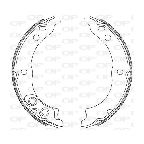 BRAKE SHOES OPEN PARTS ADVANCE 