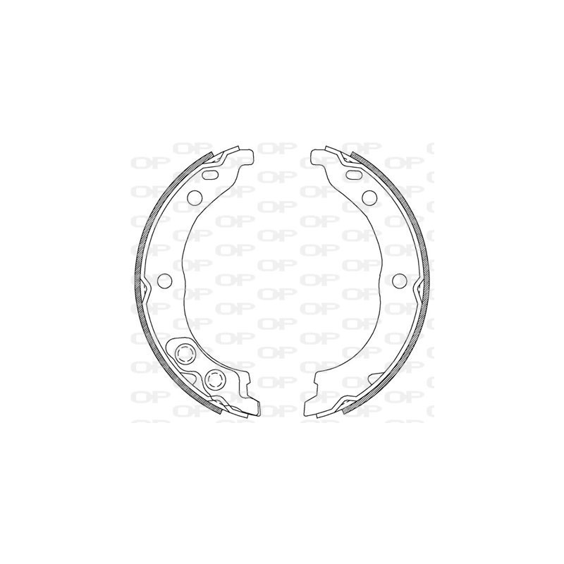BRAKE SHOES OPEN PARTS ADVANCE 