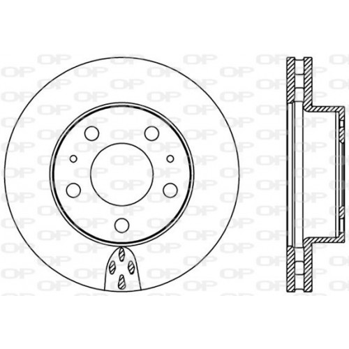 BRAKE DISC OPEN PARTS ADAPTIVE 2pcs 