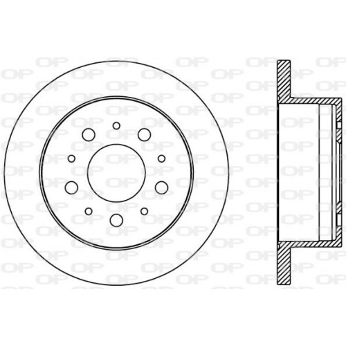 BRAKE DISC OPEN PARTS ADAPTIVE 2pcs 